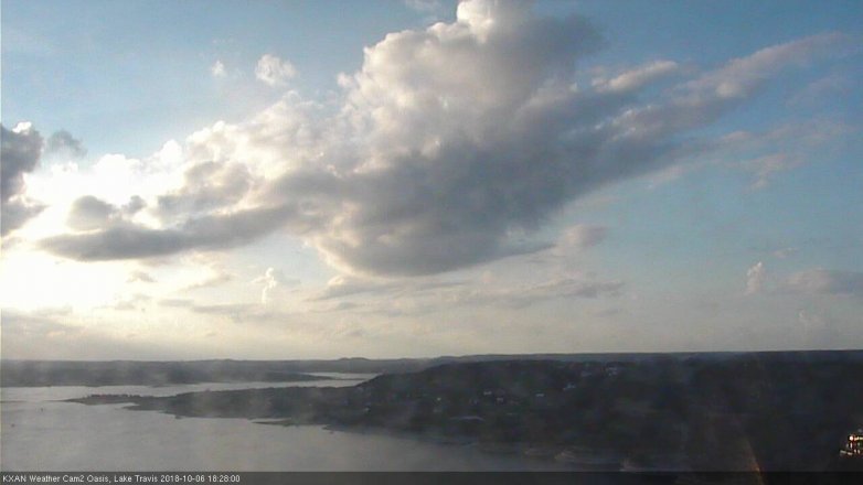 Lake Travis webcam, October 6, 2018 5:30 PM CT