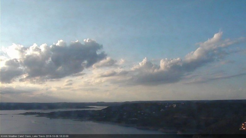 Lake Travis webcam, October 6, 2018 5:35 PM CT