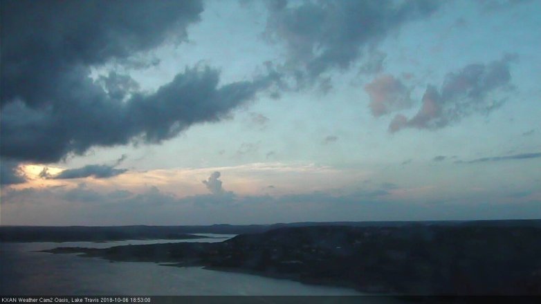 Lake Travis webcam, October 6, 2018 5:55 PM CT