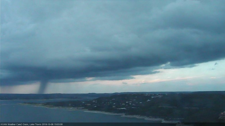 Lake Travis webcam, October 6, 2018 6:05 PM CT