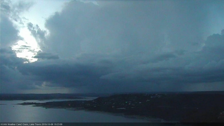 Lake Travis webcam, October 6, 2018 6:25 PM CT