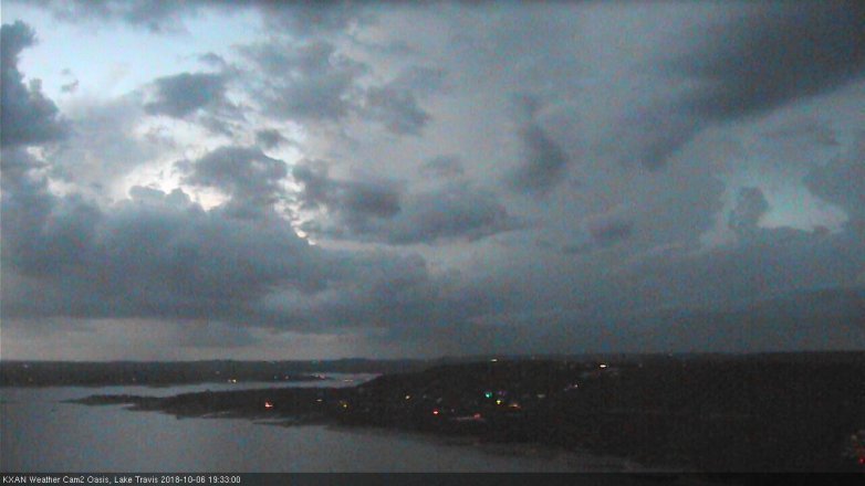 Lake Travis webcam, October 6, 2018 6:35 PM CT
