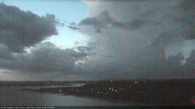 Lake Travis webcam, October 6, 2018 6:40 PM CT