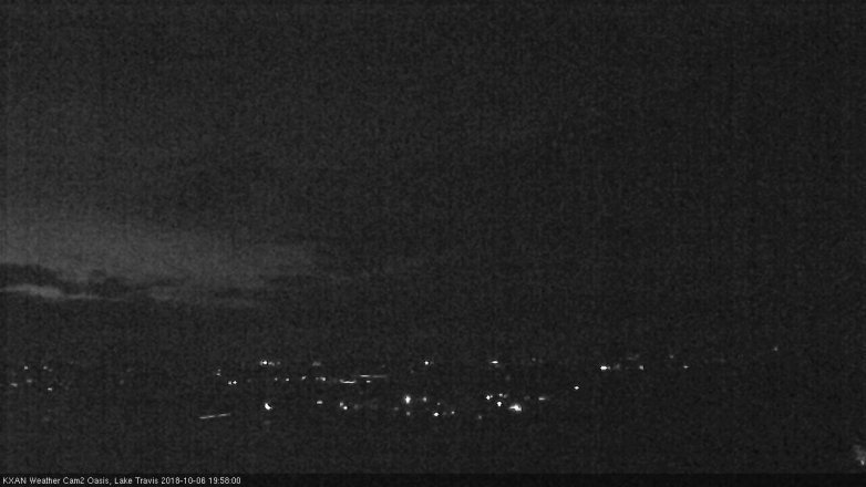 Lake Travis webcam, October 6, 2018 7:00 PM CT