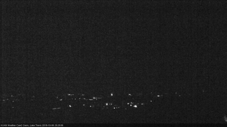 Lake Travis webcam, October 6, 2018 7:30 PM CT