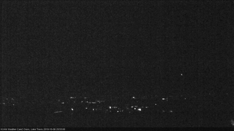 Lake Travis webcam, October 6, 2018 7:55 PM CT