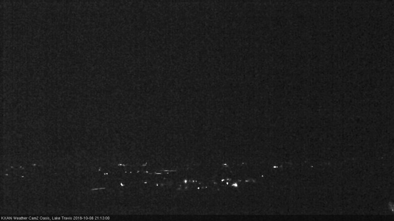 Lake Travis webcam, October 6, 2018 8:15 PM CT
