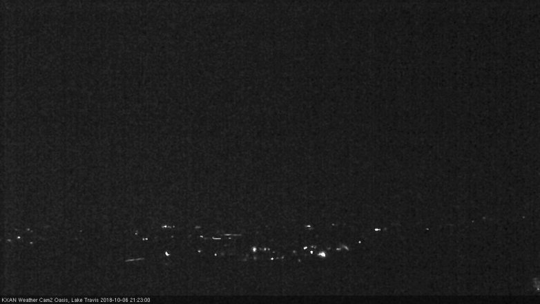 Lake Travis webcam, October 6, 2018 8:25 PM CT