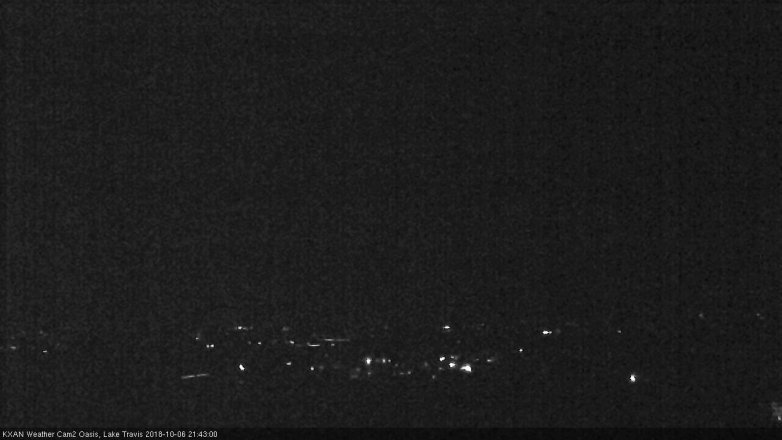 Lake Travis webcam, October 6, 2018 8:45 PM CT