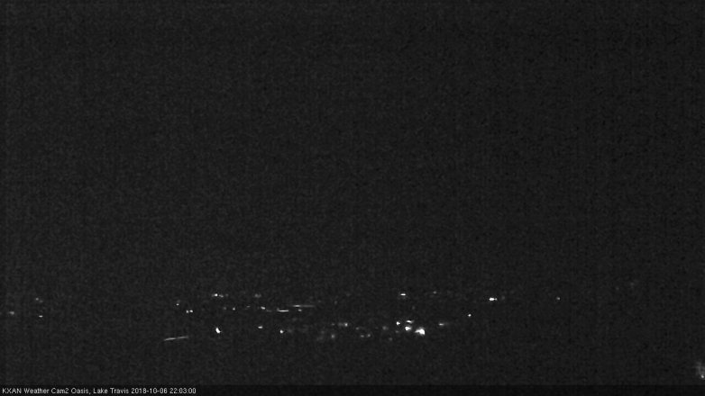 Lake Travis webcam, October 6, 2018 9:05 PM CT