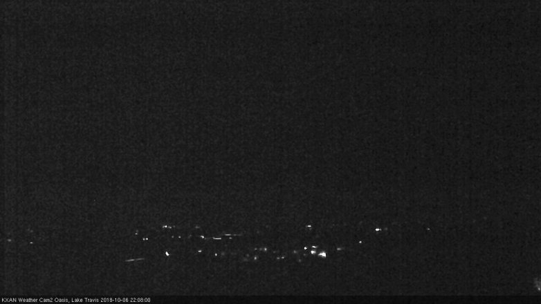 Lake Travis webcam, October 6, 2018 9:10 PM CT