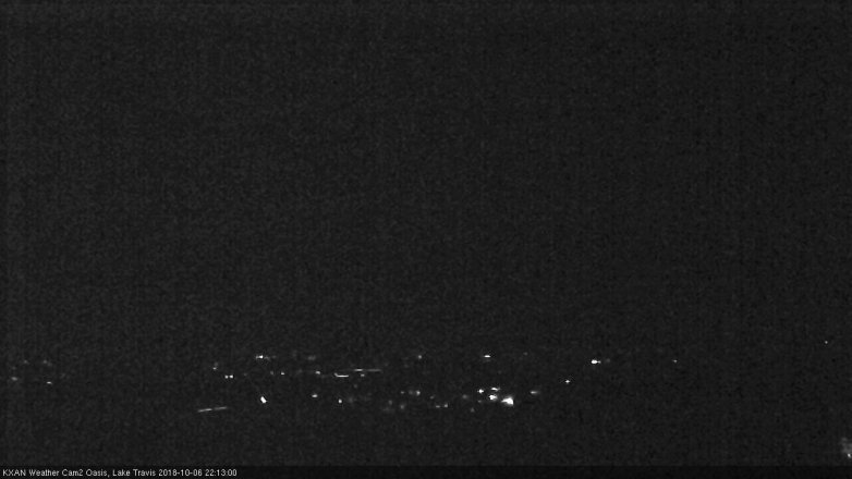 Lake Travis webcam, October 6, 2018 9:15 PM CT