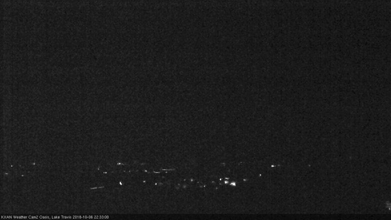 Lake Travis webcam, October 6, 2018 9:35 PM CT
