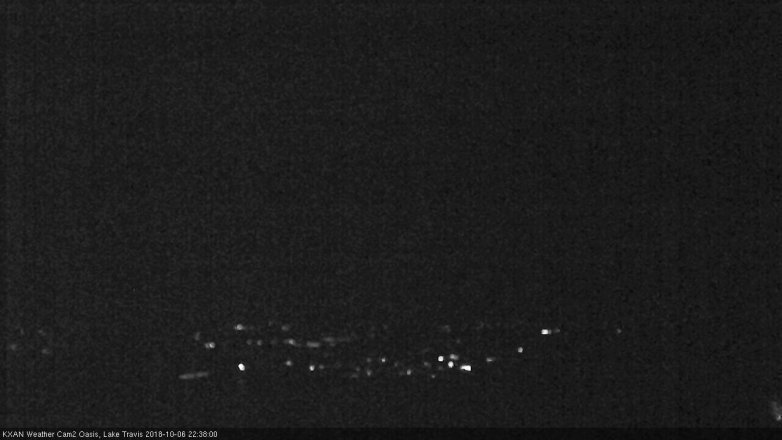Lake Travis webcam, October 6, 2018 9:40 PM CT