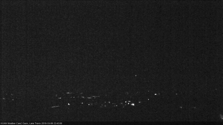 Lake Travis webcam, October 6, 2018 9:45 PM CT