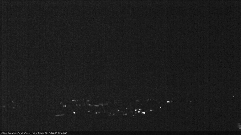Lake Travis webcam, October 6, 2018 9:50 PM CT