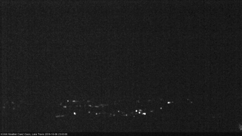 Lake Travis webcam, October 6, 2018 10:05 PM CT