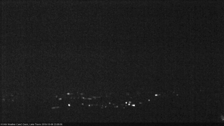 Lake Travis webcam, October 6, 2018 10:10 PM CT
