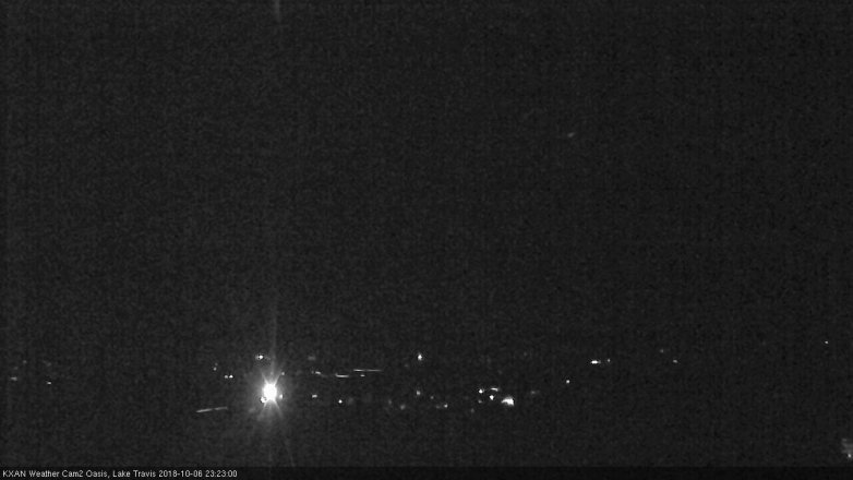 Lake Travis webcam, October 6, 2018 10:25 PM CT