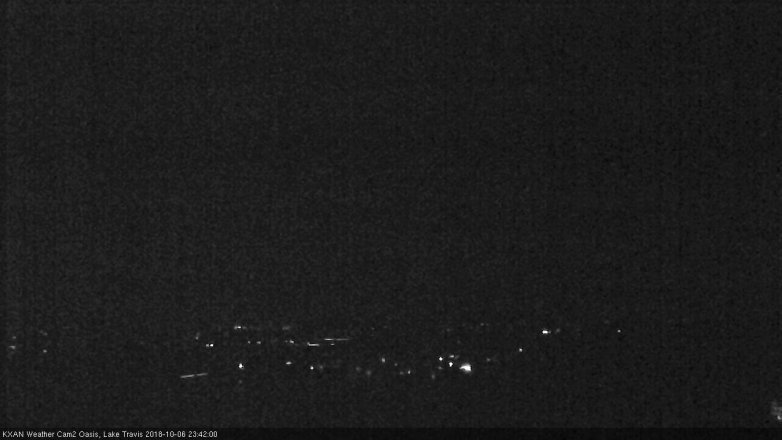 Lake Travis webcam, October 6, 2018 10:45 PM CT