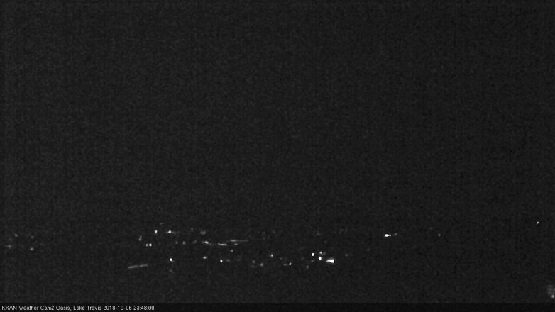 Lake Travis webcam, October 6, 2018 10:50 PM CT