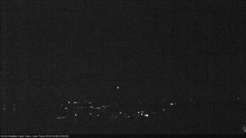 Lake Travis webcam, October 6, 2018 10:55 PM CT