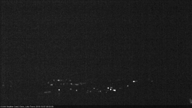 Lake Travis webcam, October 6, 2018 11:05 PM CT