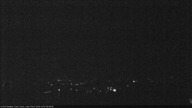 Lake Travis webcam, October 6, 2018 11:10 PM CT