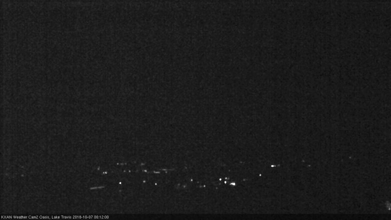 Lake Travis webcam, October 6, 2018 11:15 PM CT
