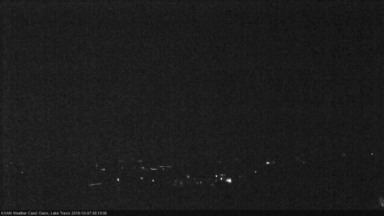 Lake Travis webcam, October 6, 2018 11:20 PM CT