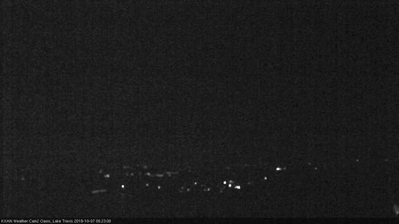 Lake Travis webcam, October 6, 2018 11:25 PM CT