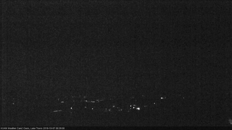 Lake Travis webcam, October 6, 2018 11:40 PM CT
