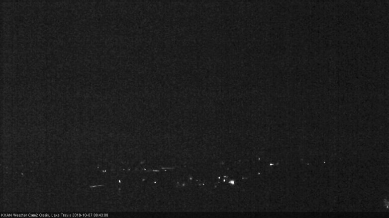 Lake Travis webcam, October 6, 2018 11:45 PM CT