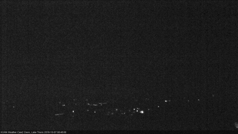 Lake Travis webcam, October 6, 2018 11:50 PM CT