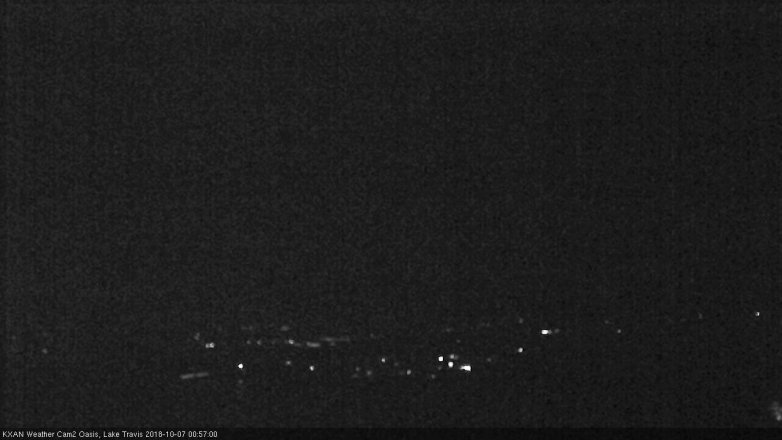 Lake Travis webcam, October 6, 2018 12:00 AM CT