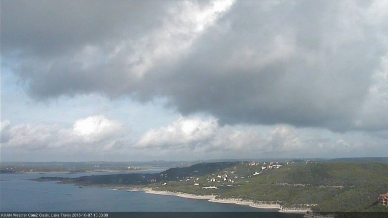 Lake Travis webcam, October 7, 2018 9:05 AM CT