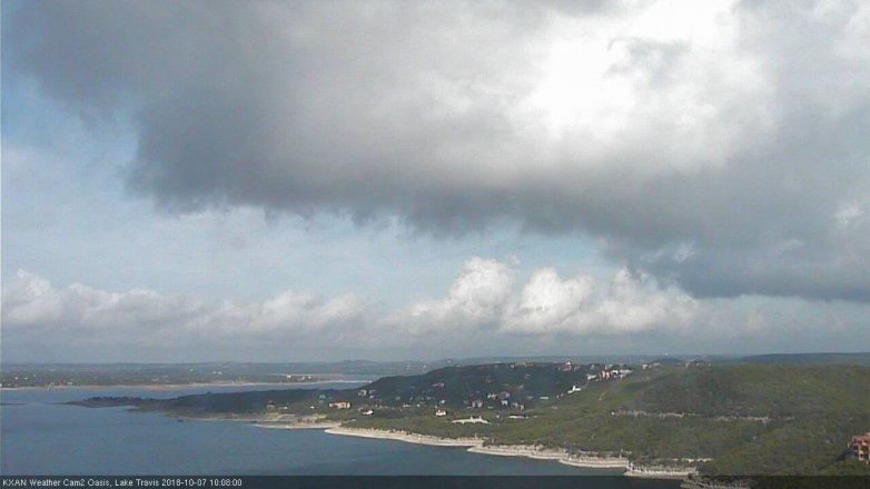 Lake Travis webcam, October 7, 2018 9:10 AM CT