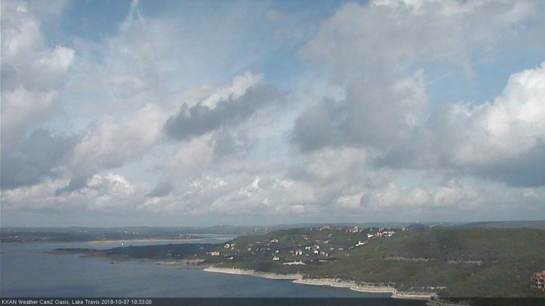 Lake Travis webcam, October 7, 2018 9:35 AM CT