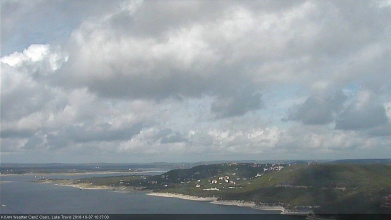 Lake Travis webcam, October 7, 2018 9:40 AM CT