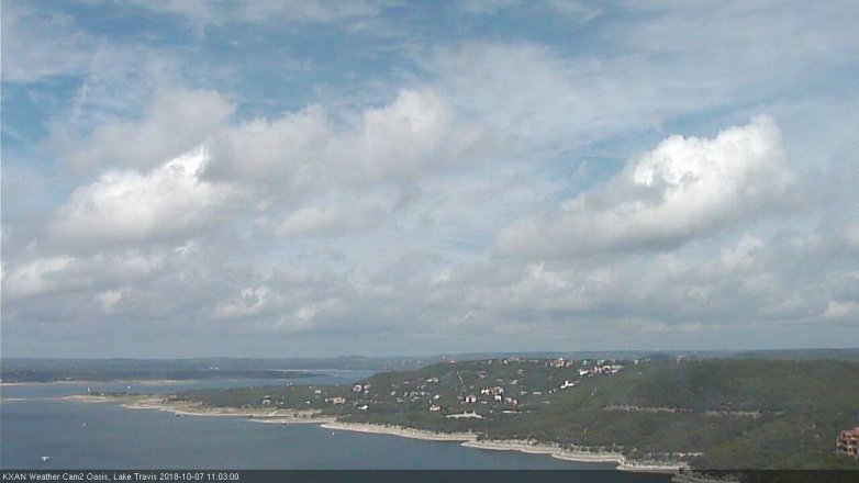 Lake Travis webcam, October 7, 2018 10:05 AM CT
