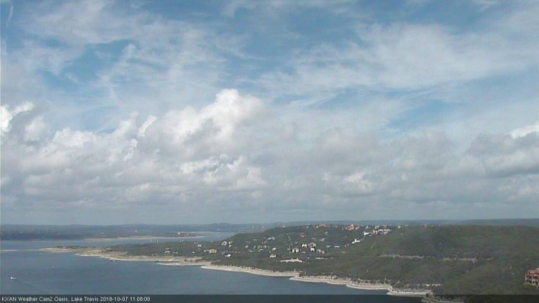 Lake Travis webcam, October 7, 2018 10:10 AM CT