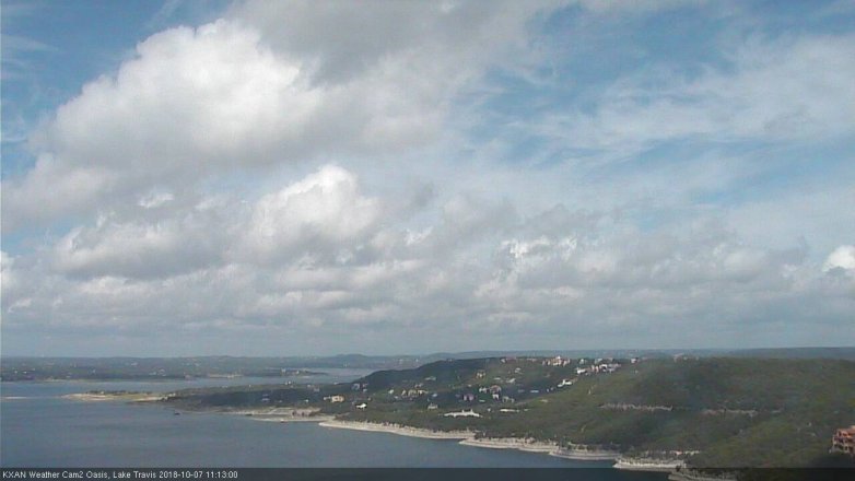 Lake Travis webcam, October 7, 2018 10:15 AM CT