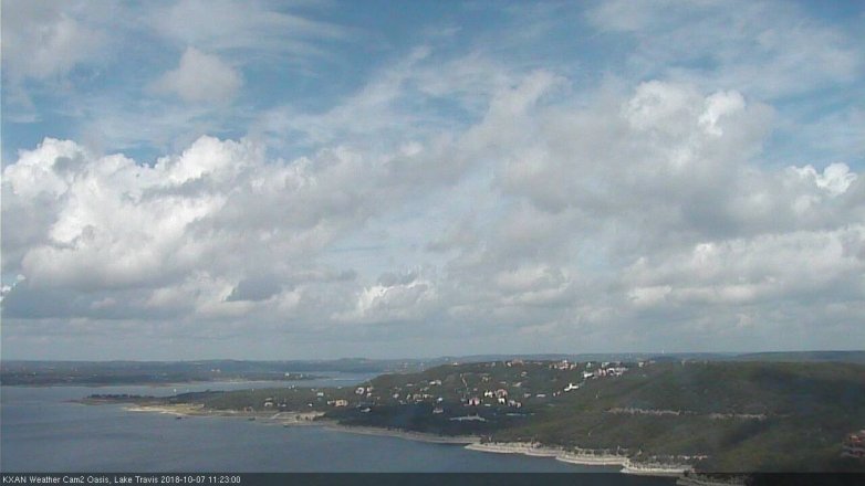 Lake Travis webcam, October 7, 2018 10:25 AM CT