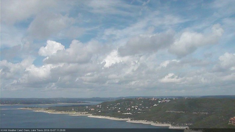 Lake Travis webcam, October 7, 2018 10:30 AM CT
