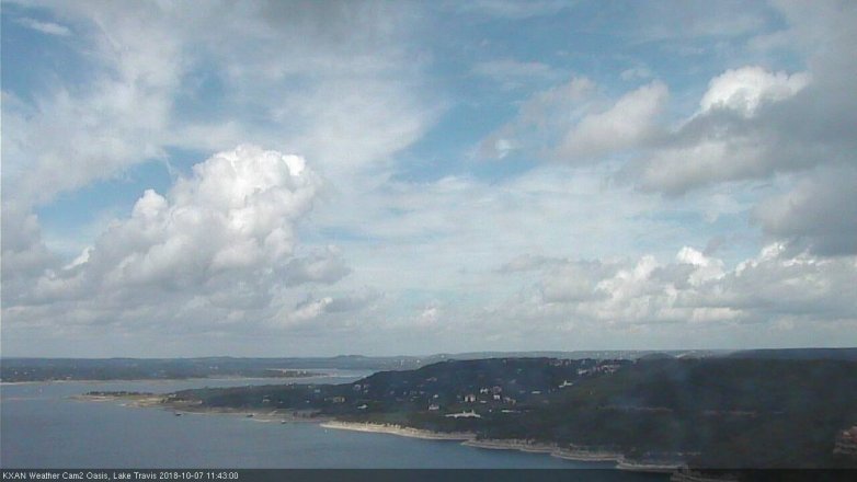 Lake Travis webcam, October 7, 2018 10:45 AM CT