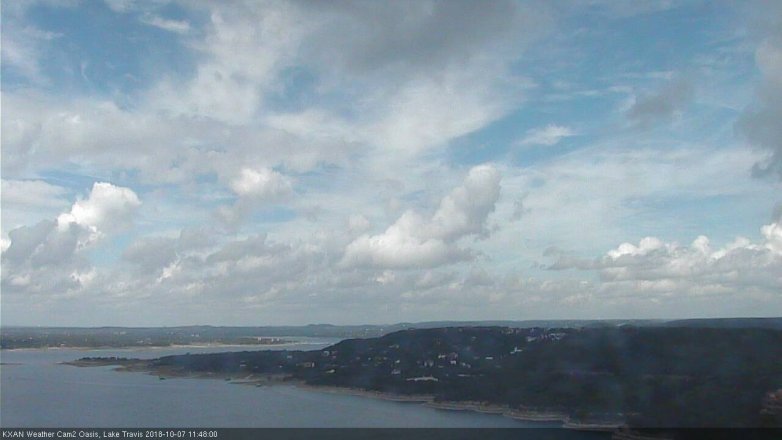 Lake Travis webcam, October 7, 2018 10:50 AM CT