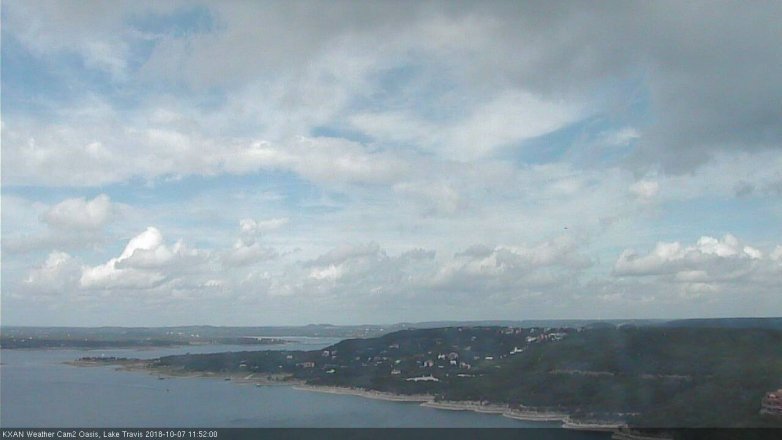 Lake Travis webcam, October 7, 2018 10:55 AM CT