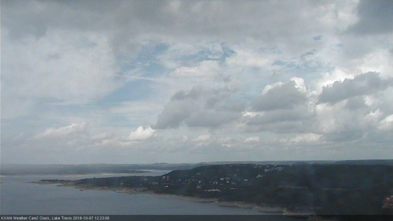 Lake Travis webcam, October 7, 2018 11:25 AM CT