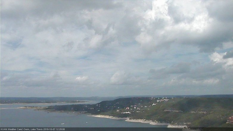 Lake Travis webcam, October 7, 2018 11:30 AM CT