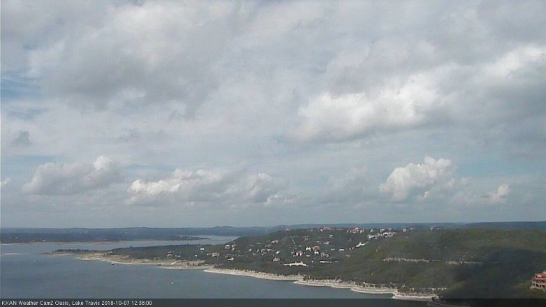 Lake Travis webcam, October 7, 2018 11:40 AM CT